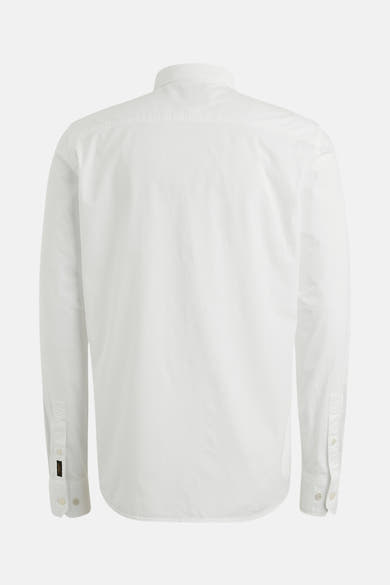 Chemise blanche à manches longues de PME Legend, vue de dos, avec poignets boutonnés.
