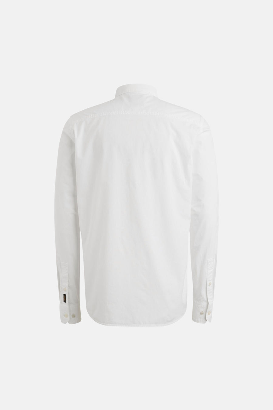 Chemise à manches longues blanche de PME Legend, vue de dos avec détails des poignets boutonnés.
