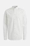 Chemise blanche à manches longues de PME Legend, avec boutons et logo discret.