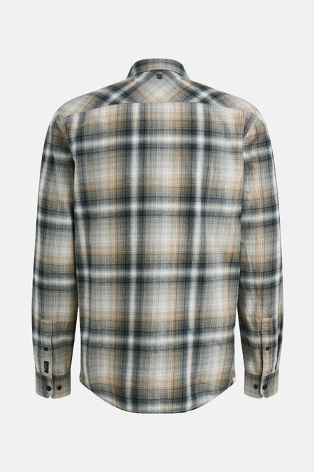 Chemise à manches longues à carreaux multicolores de PME Legend, vue de dos.