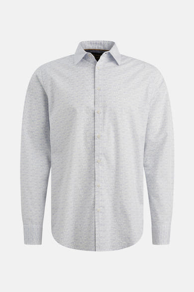 Chemise à manches longues bleu clair de PME Legend, avec un motif géométrique subtil.