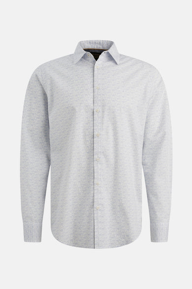 Chemise à manches longues bleu clair de PME Legend, avec un motif géométrique subtil.