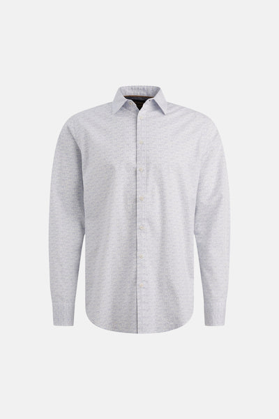 Chemise à manches longues bleu clair de PME Legend, avec un motif subtil et une coupe classique.