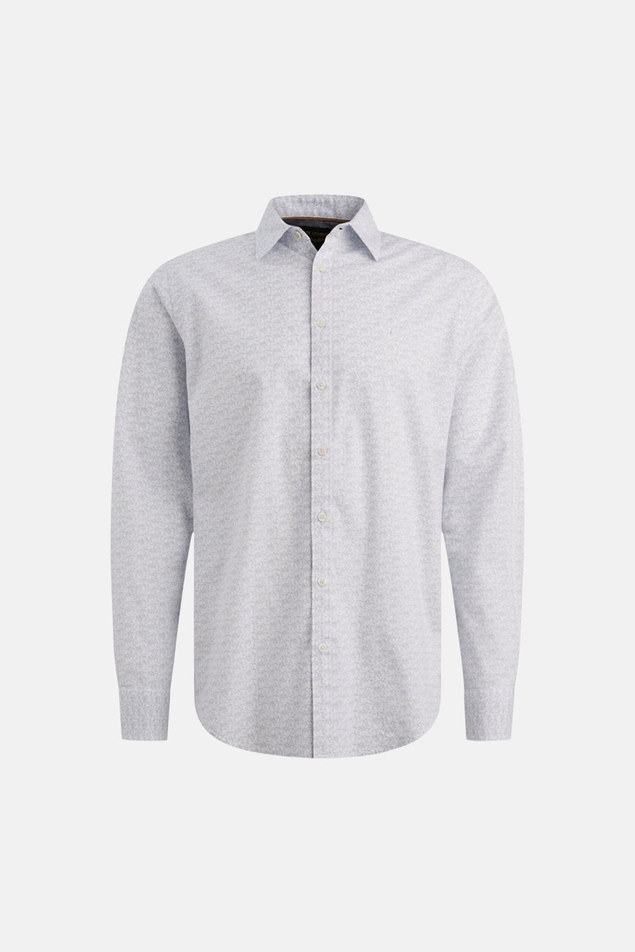 Chemise à manches longues bleu clair de PME Legend, avec un motif subtil et une coupe classique.
