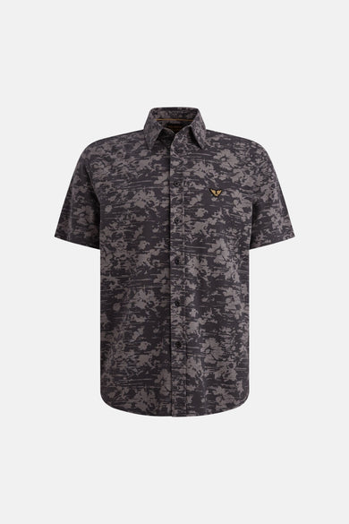Chemise multicolore de PME LEGEND, à motif abstrait et logo aile dorée sur la poitrine.
