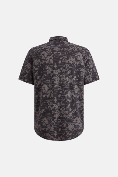 Chemise à manches courtes multicolore de PME LEGEND, avec un motif abstrait texturé et une coupe classique.
