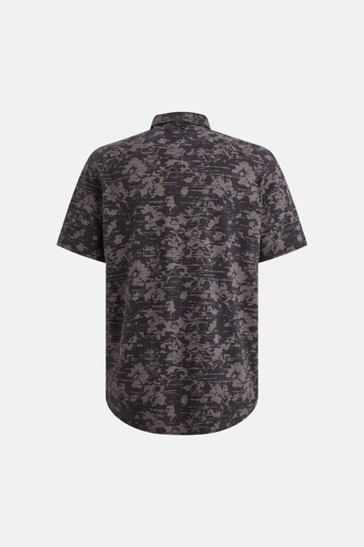 Chemise à manches courtes multicolore de PME LEGEND, avec un motif abstrait texturé et une coupe classique.
