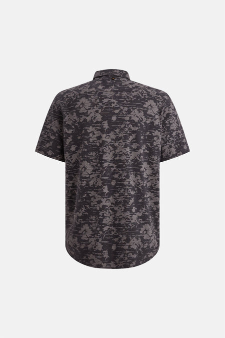 Chemise à manches courtes multicolore de PME LEGEND, avec un motif abstrait texturé et une coupe classique.
