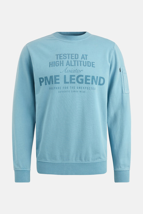 Sweat col rond Bleu - Pme Legend