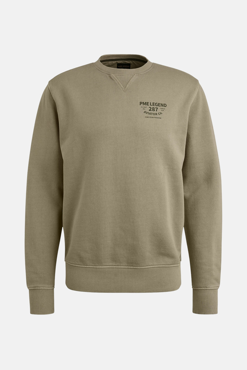 Sweater met ronde hals Beige - PME LEGEND