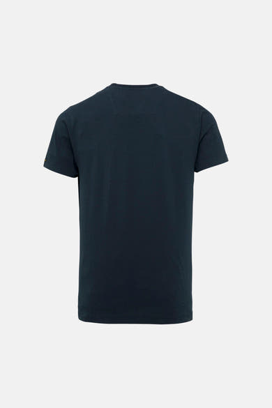 T-shirt bleu à manches courtes de Pme Legend, présentant une coupe classique et un tissu uni.