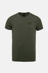 T-shirt gris à manches courtes de Pme Legend, avec logo sur la poitrine.