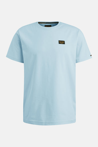 Blauw T-shirt met korte mouwen van PME Legend, met een discreet logo op de borst.