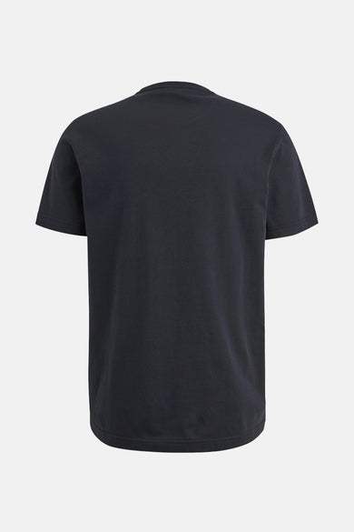 Blauw T-shirt met korte mouwen van PME LEGEND, effen, op neutrale achtergrond.