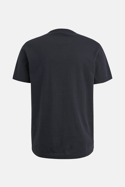 Blauw T-shirt met korte mouwen van PME LEGEND, effen, op neutrale achtergrond.