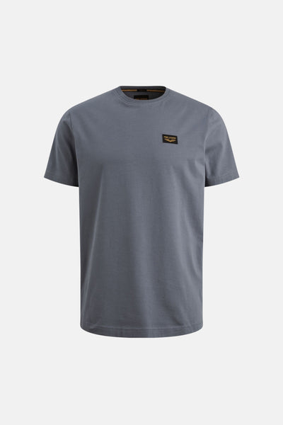 Blauw T-shirt met korte mouwen van PME Legend, met een klein logo op de borst.
