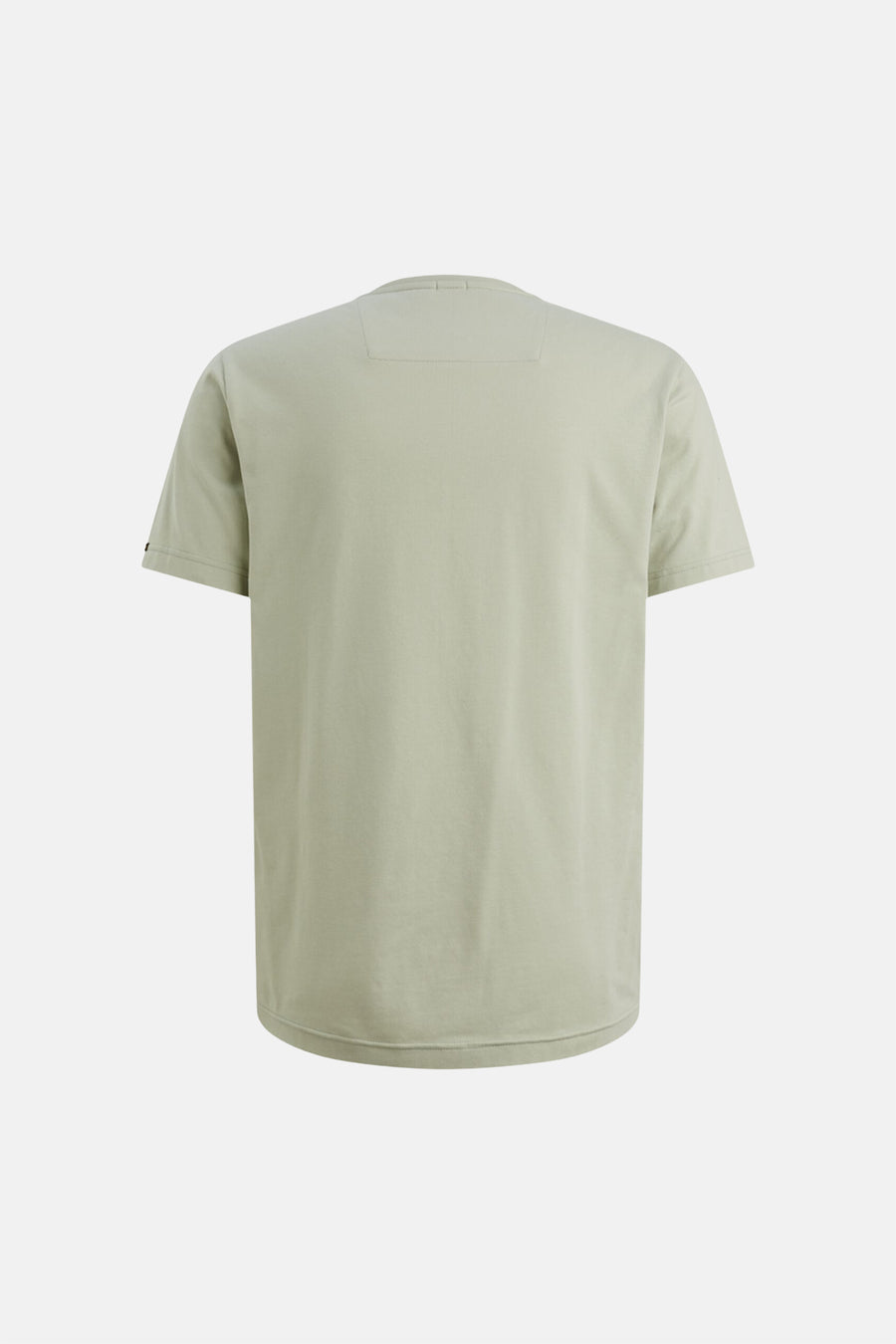 Kaki T-shirt met korte mouwen van PME Legend, achterkant, met discreet label in de nek.