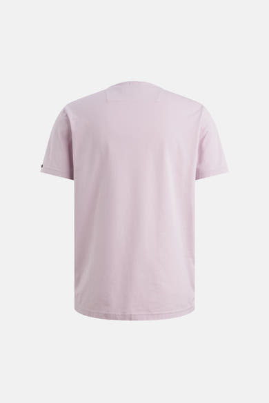 T-shirt violet de PME Legend, avec manches courtes et coupe droite, vu de dos.