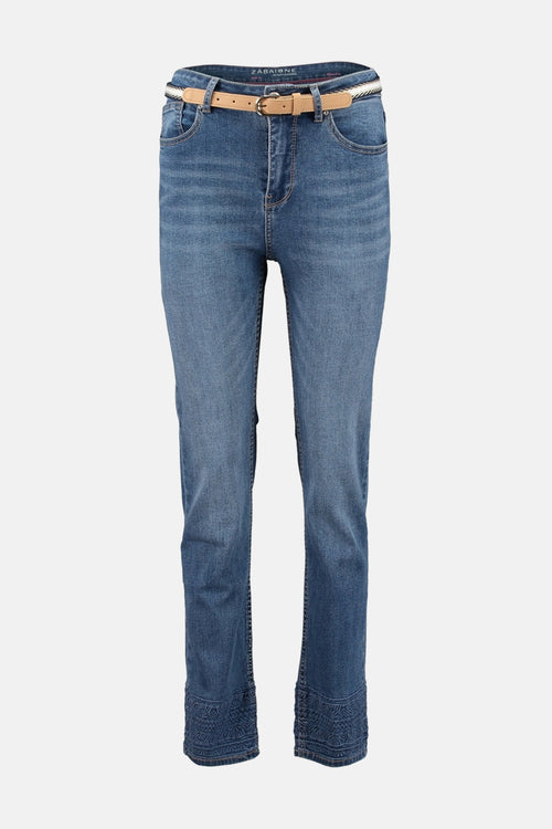 Jean droit mid blue denim - ZABAIONE