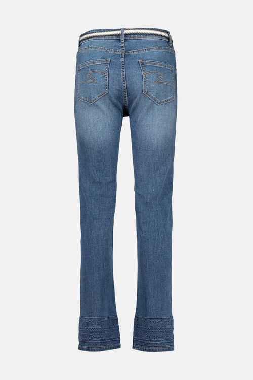 Jean droit mid blue denim - ZABAIONE