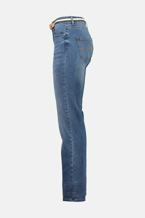 Jean droit mid blue denim - ZABAIONE