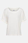 Blouse (korte mouwen) Wit - ZABAIONE