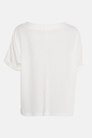 Blouse met korte mouwen - wit