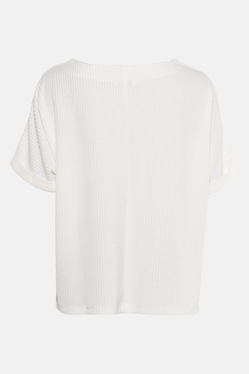 Blouse met korte mouwen - wit