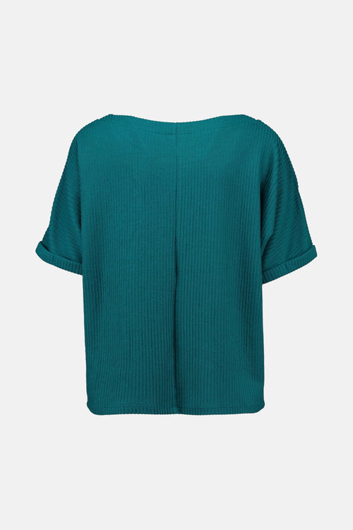 Blouse met korte mouwen - blauw