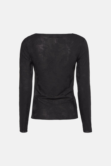 Pull col rond Noir - ZABAIONE