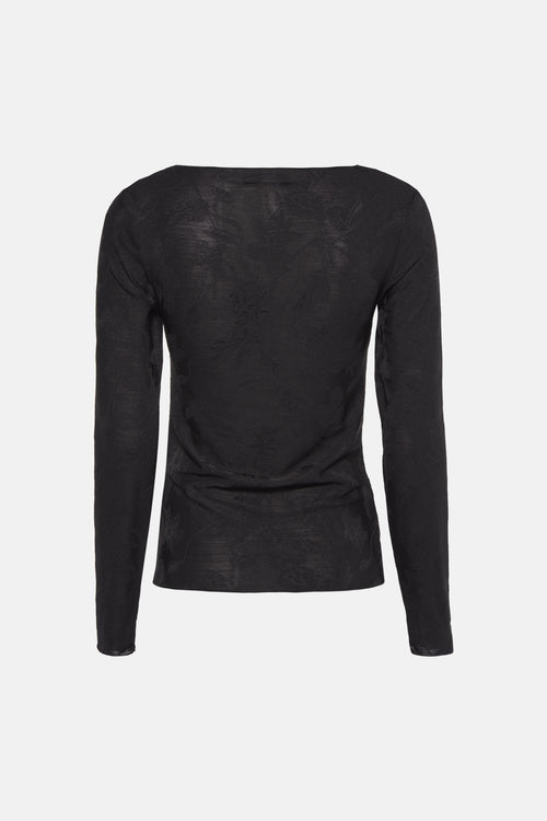 Pull col rond Noir - ZABAIONE