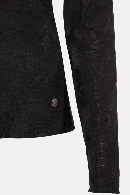 Pull col rond Noir - ZABAIONE