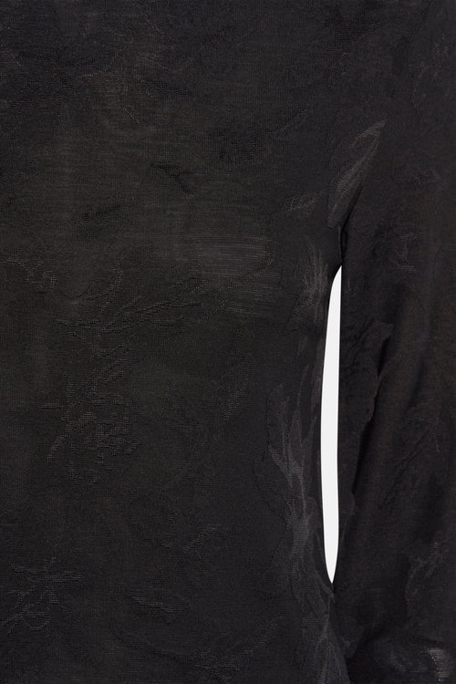 Pull col rond Noir - ZABAIONE