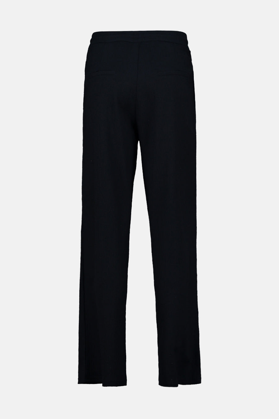Blauwe broek van ZABAIONE, rechte pasvorm, met discrete achterzakken en een licht gestructureerde textuur.