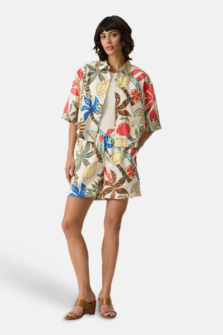 Chemise à manches courtes - multicolore
