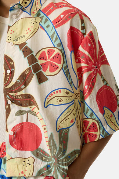 Chemise à manches courtes - multicolore