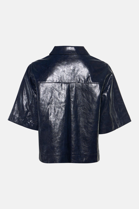 Dames tops jas overshirt bleu - SENSO