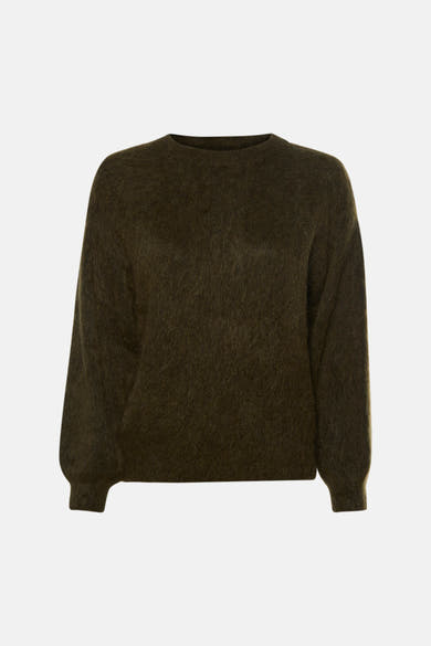 Pull à manches courtes - olive