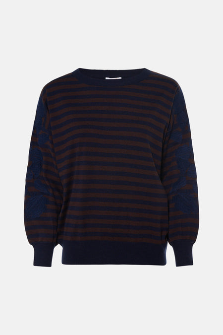 Trui met ronde hals blauw - SENSO