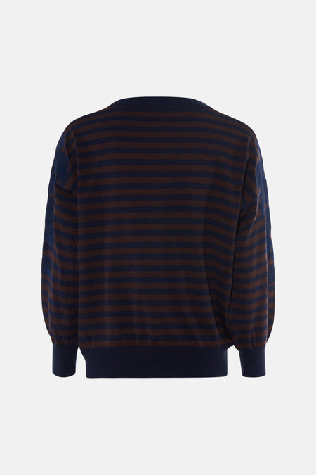 Trui met ronde hals blauw - SENSO