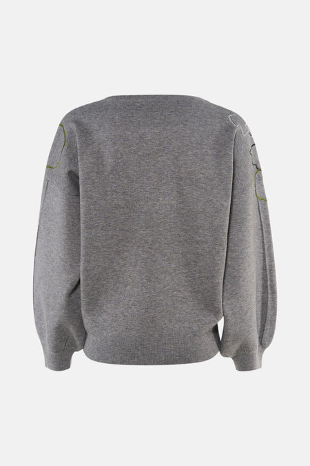 Trui met ronde hals blauw - SENSO