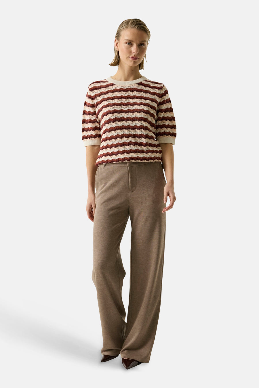 Pull col rond multicolore - GARCIA