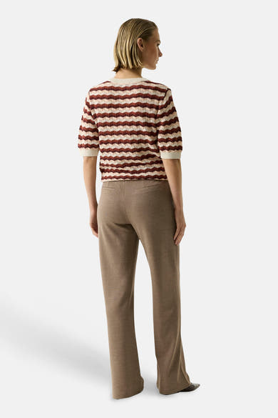 Pull col rond multicolore - GARCIA