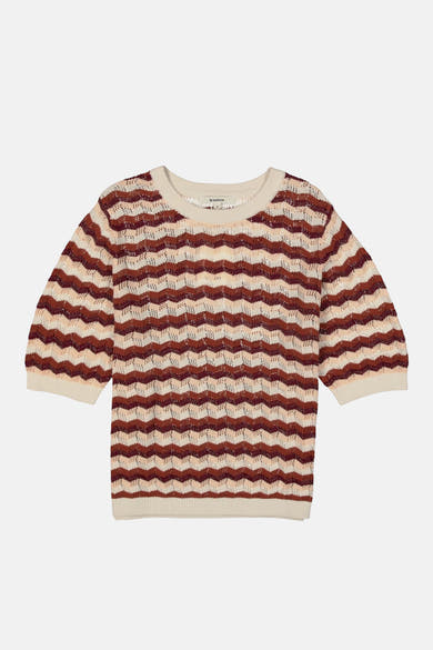 Pull col rond multicolore - GARCIA