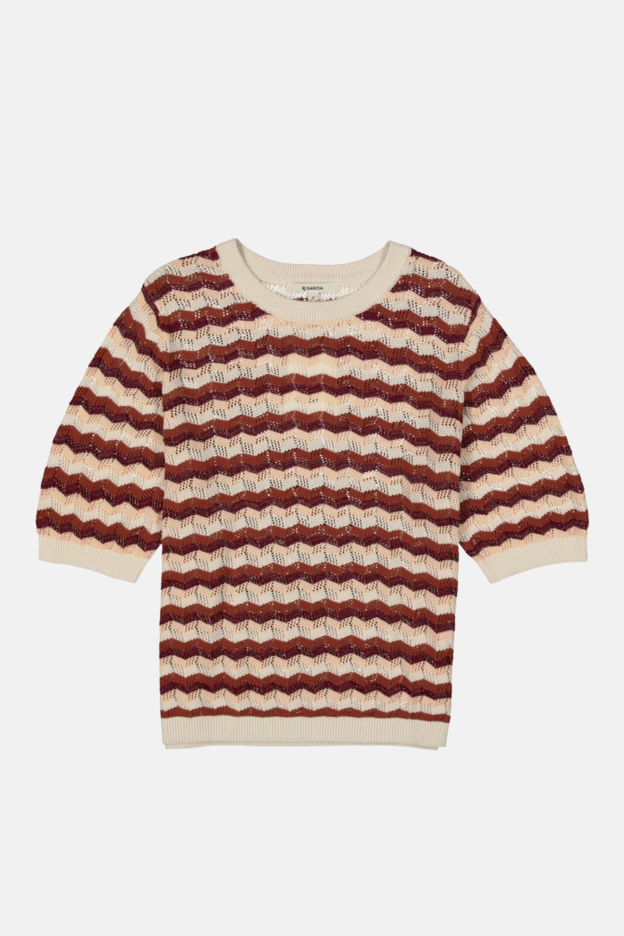 Pull col rond multicolore - GARCIA