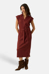 Robe sans manches - brique