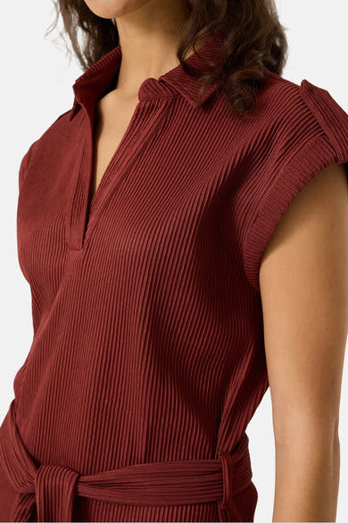 Robe sans manches - brique