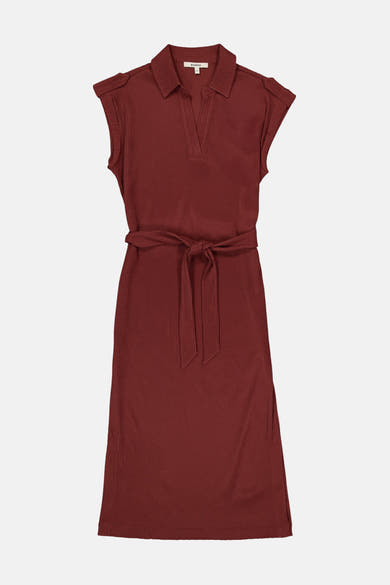 Robe sans manches - brique