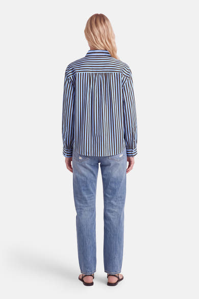 Hemd met lange mouwen - blauw