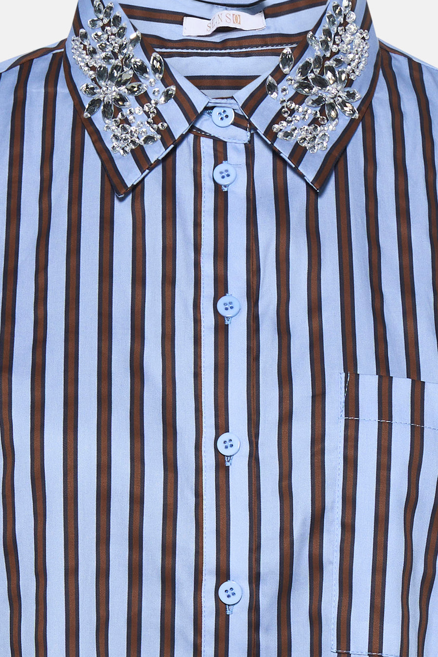 Hemd met lange mouwen - blauw